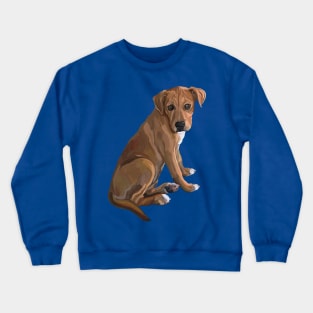 Sweet Brown Pitbull Mix Dog Crewneck Sweatshirt